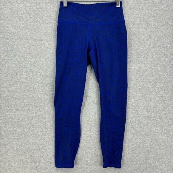 Fabletics Leggings Womens XS PowerHold Blue Athletic Gym Running Activewear - Picture 1 of 14